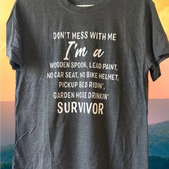 Tops - Gray Graphic Women’s T-Shirt